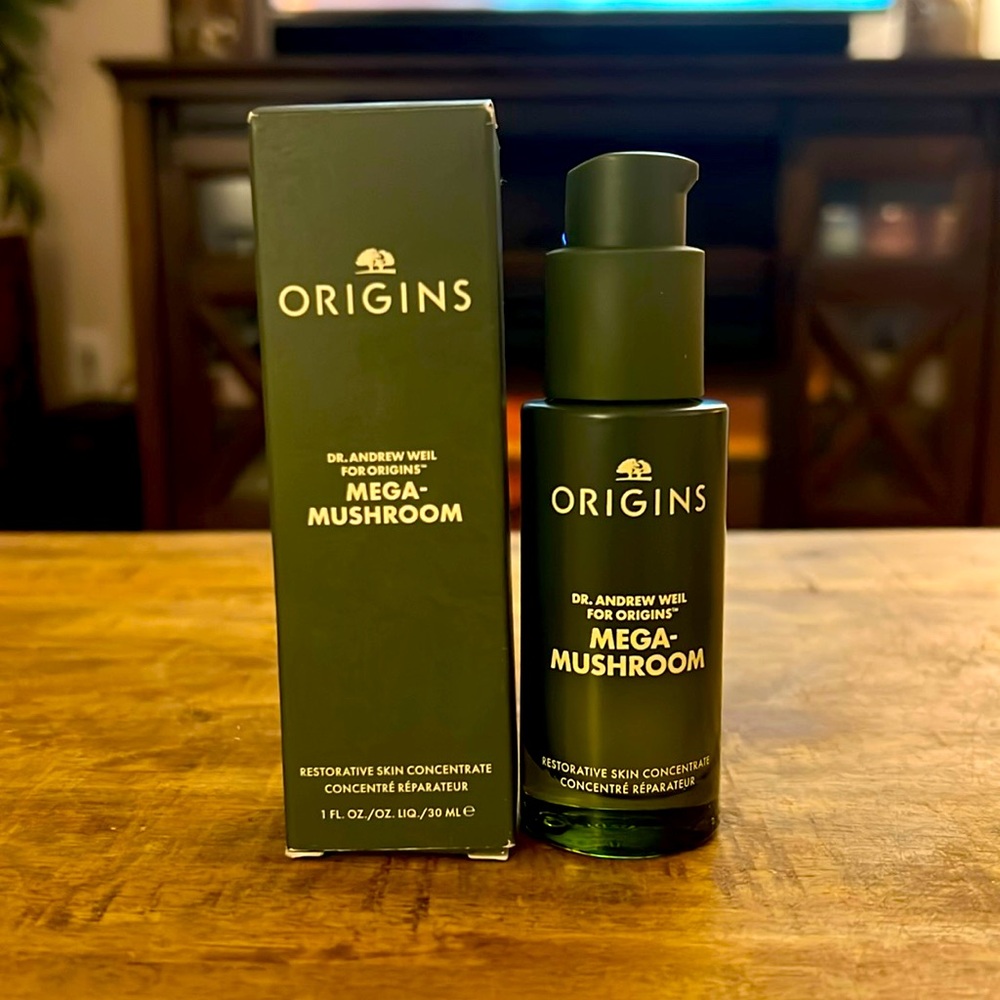 Origins Mega-Mushroom Restorative Skin Concentrate to Restore SkinBarrier NIB